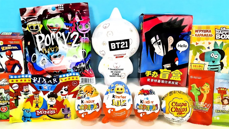 СЮРПРИЗ MIX BT21, Наруто, ХАГИ ВАГИ Poppy Playtime, Скрепыши New, Marvel
