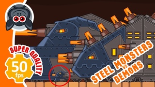 Steel Monsters vs Demons + Bonus Ending. Cartoons About Tanks ⭐ KV-44, Leviathan, Ratte