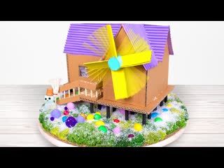 Делаем работающую модель ветряной турбины из картона
