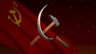 Sicle, hammer and the flag of the USSR. Серп, молот и флаг СССР.