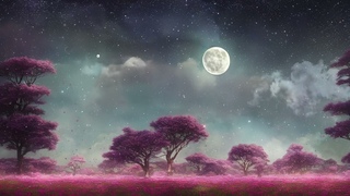Under the Moon | FANTASY MUSIC | Midnight Ambience | Magical Escape | Sleep, Study, Relax | SPRING