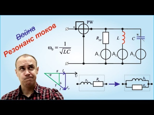 Резонанс токов. Условия возникновения резонанса токов. Условие резонанса. Признаки резонанса напряжений и токов. Резонанс токов диаграмма.